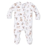 Angel Dear Angel Dear - Cowboy Nursery  2-Way  Zipper Footie