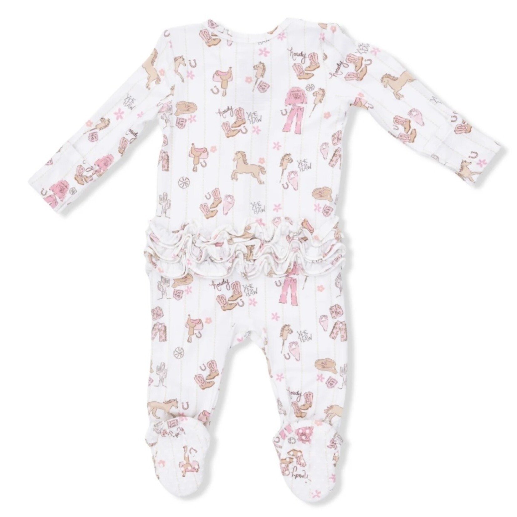 Angel Dear Angel Dear - Cowboy Nursery 2- Way Ruffle Zipper