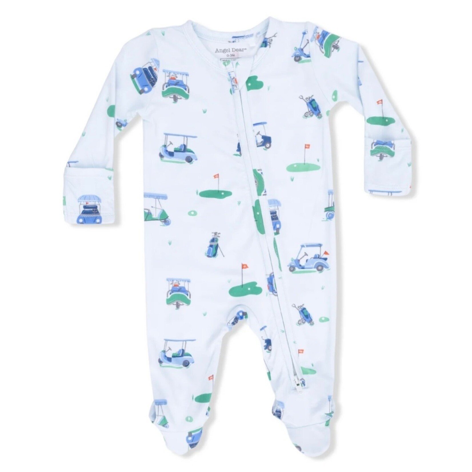 Angel Dear Angel Dear - Vintage Golf Carts2 -Way  Zipper Footie