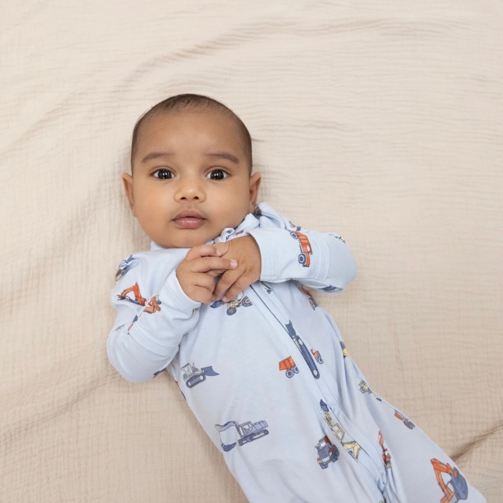 Angel Dear Angel Dear - Construction Vehicles 2 -Way  Zipper Footie