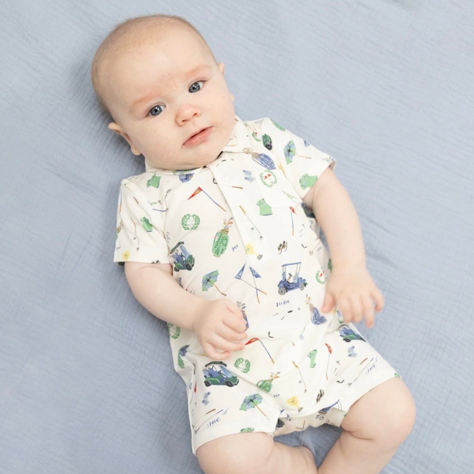 Angel Dear Angel Dear - Polo Golf Things Shortie Romper