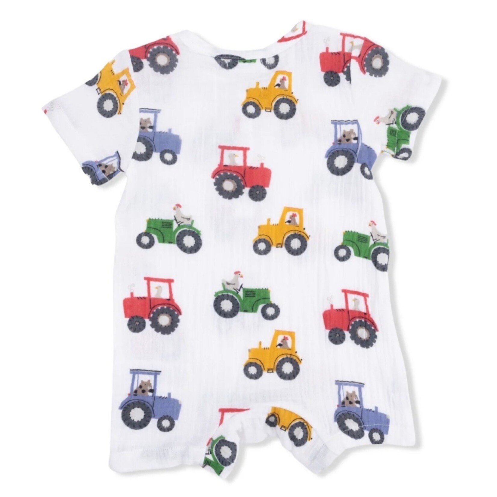 Angel Dear Angel Dear - Tractor Friends Henley Romper