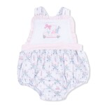 Angel Dear Angel Dear - Golf Trellis Ruffle Bubble Romper Romper