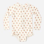 Rylee + Cru Rylee + Cru - One - Piece Rashguard Peaches Swimsuit