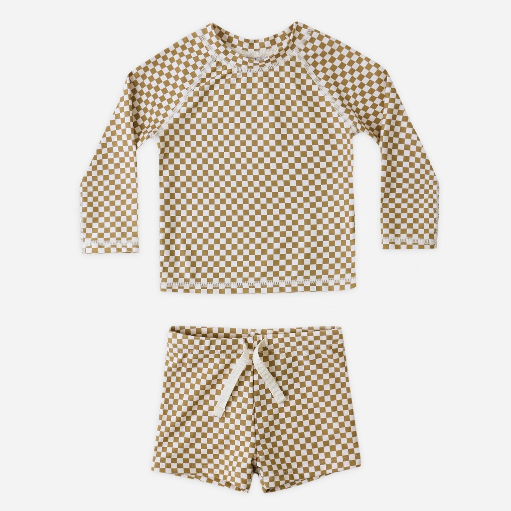 Rylee + Cru Rylee + Cru - Checkered Rashguard Set