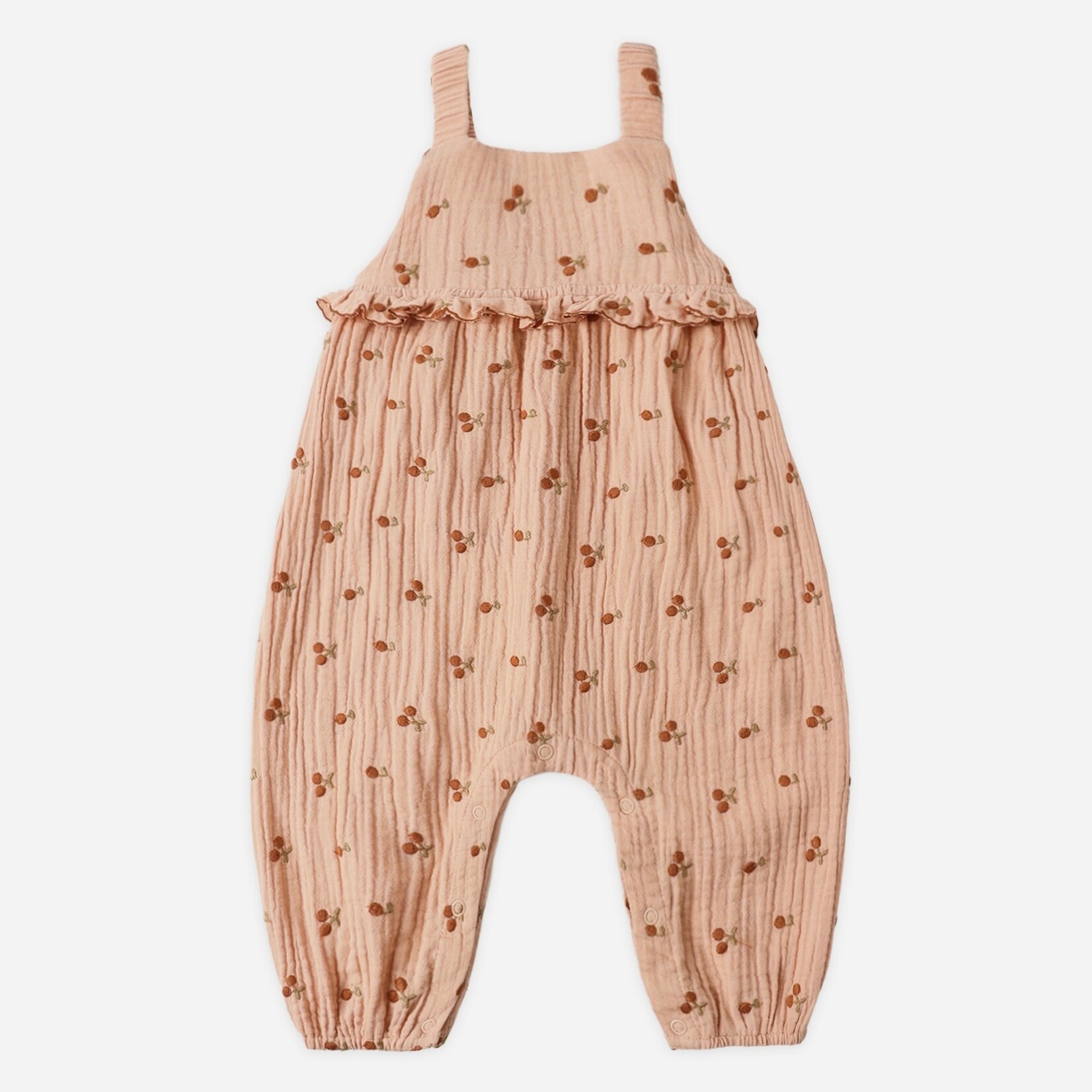 Rylee + Cru Rylee + Cru - Kinsley Jumpsuit Cherry Embroidery
