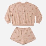 Rylee + Cru Rylee + Cru - Summer Terry Set with Cherry Bows