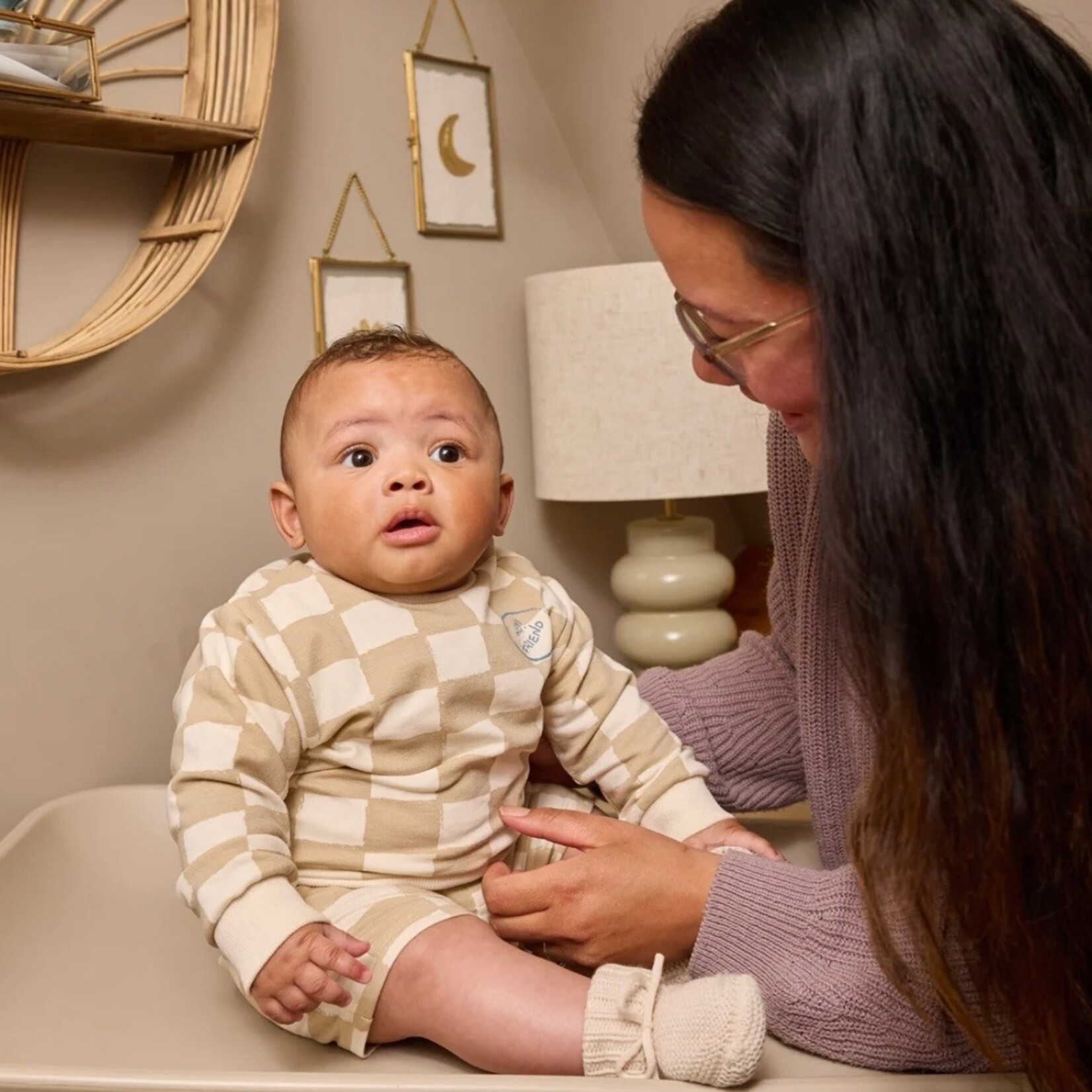 Dirkje Dirkje - Checkered Crewneck