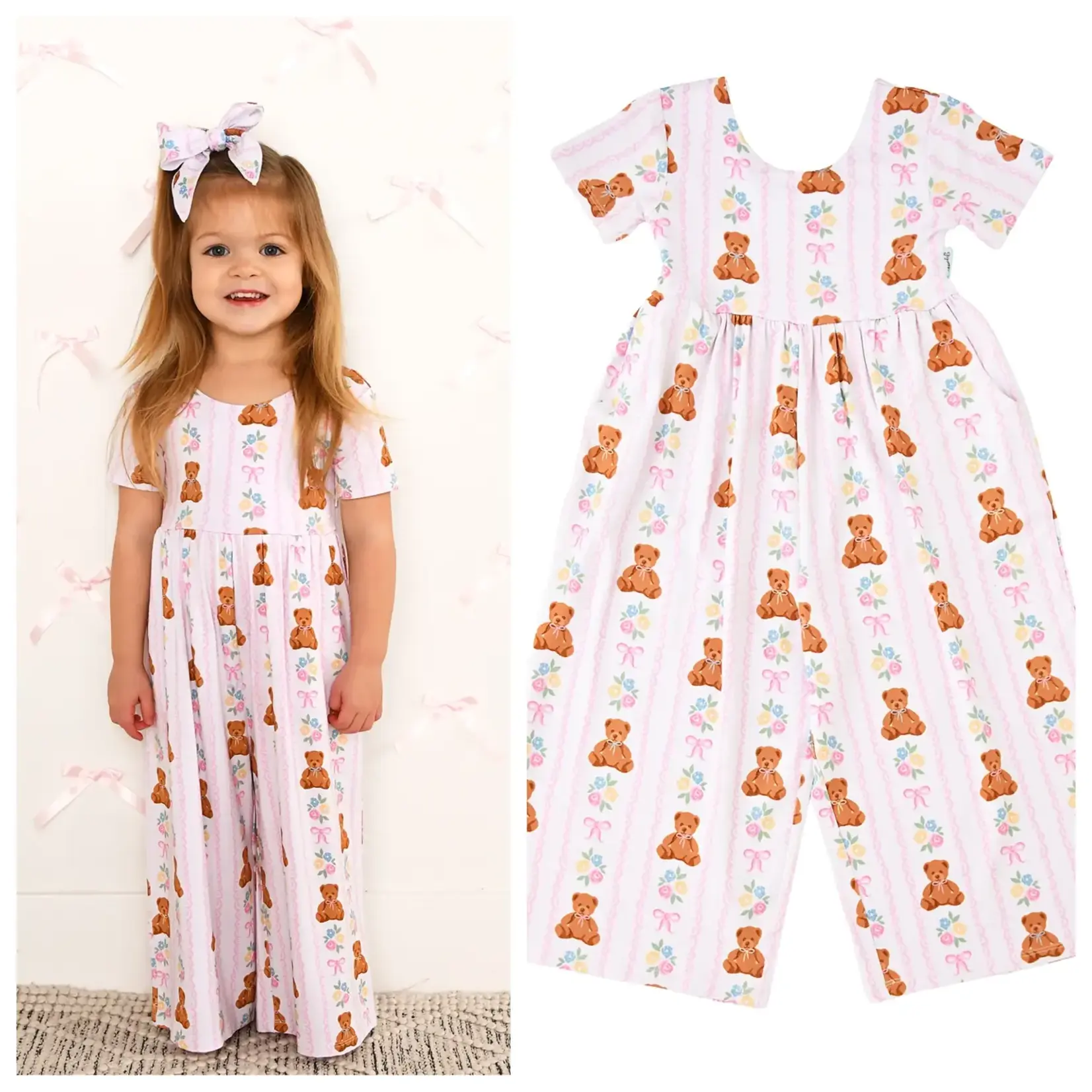 Gigi & Max Gigi & Max - Gillian Wide LEg Bamboo Romper