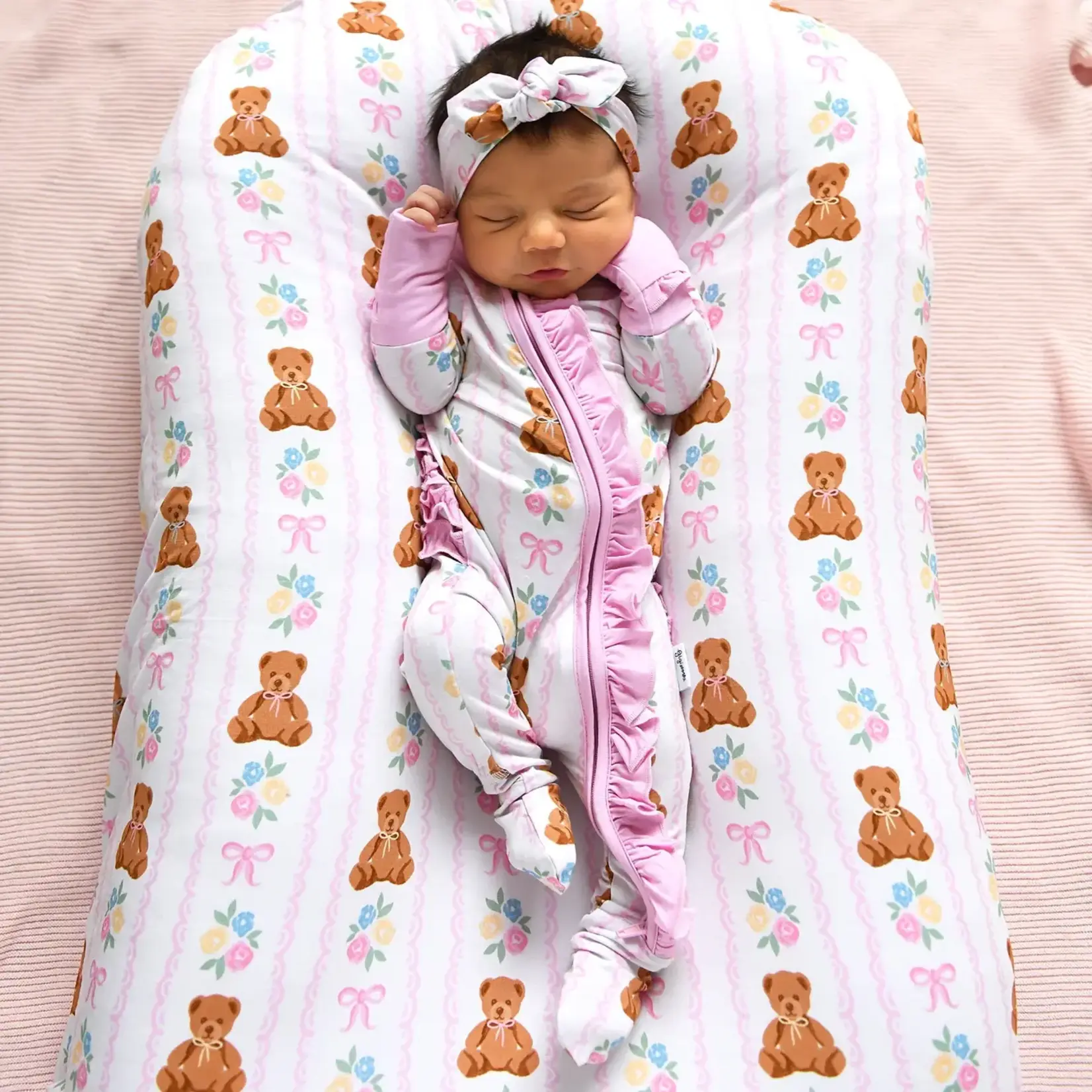 Gigi & Max Gigi & Max - Gillian Ruffle  Bear Zip Bamboo Sleeper