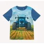 MinyMo Minymo - Blue Tractor Tee