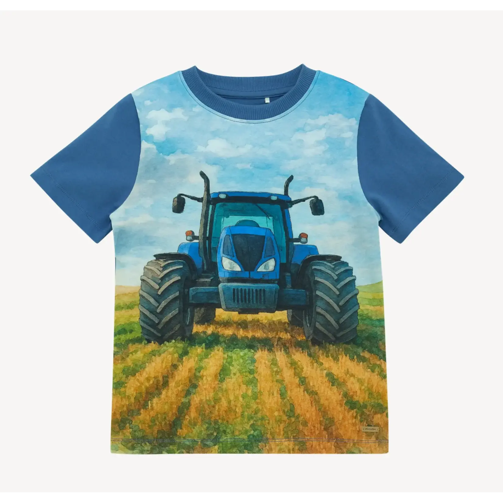 MinyMo Minymo - Blue Tractor Tee