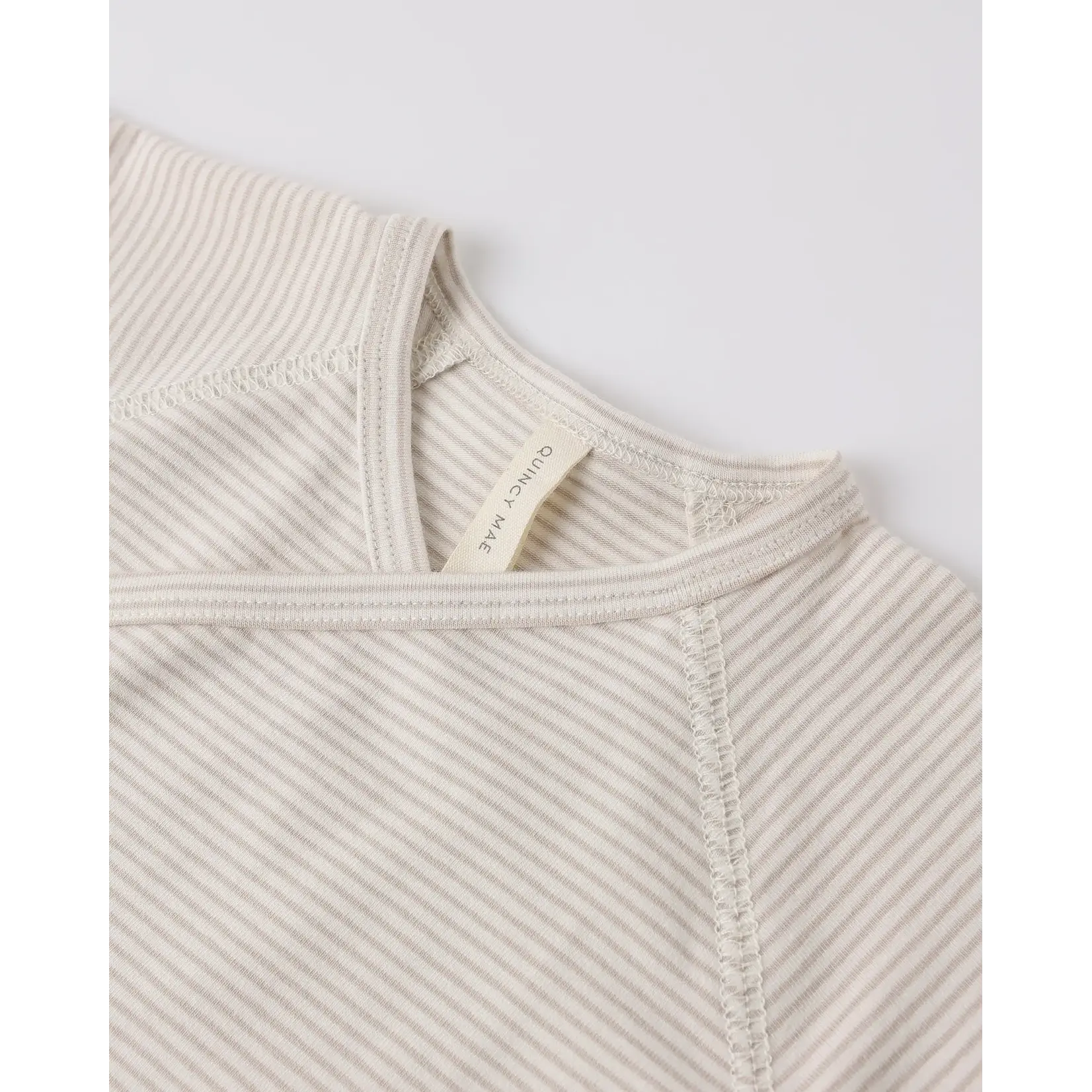 Quincy Mae Quincy Mae - Wrap Top + Footed Pant Set