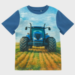 MinyMo Minymo - Blue Tractor Tee
