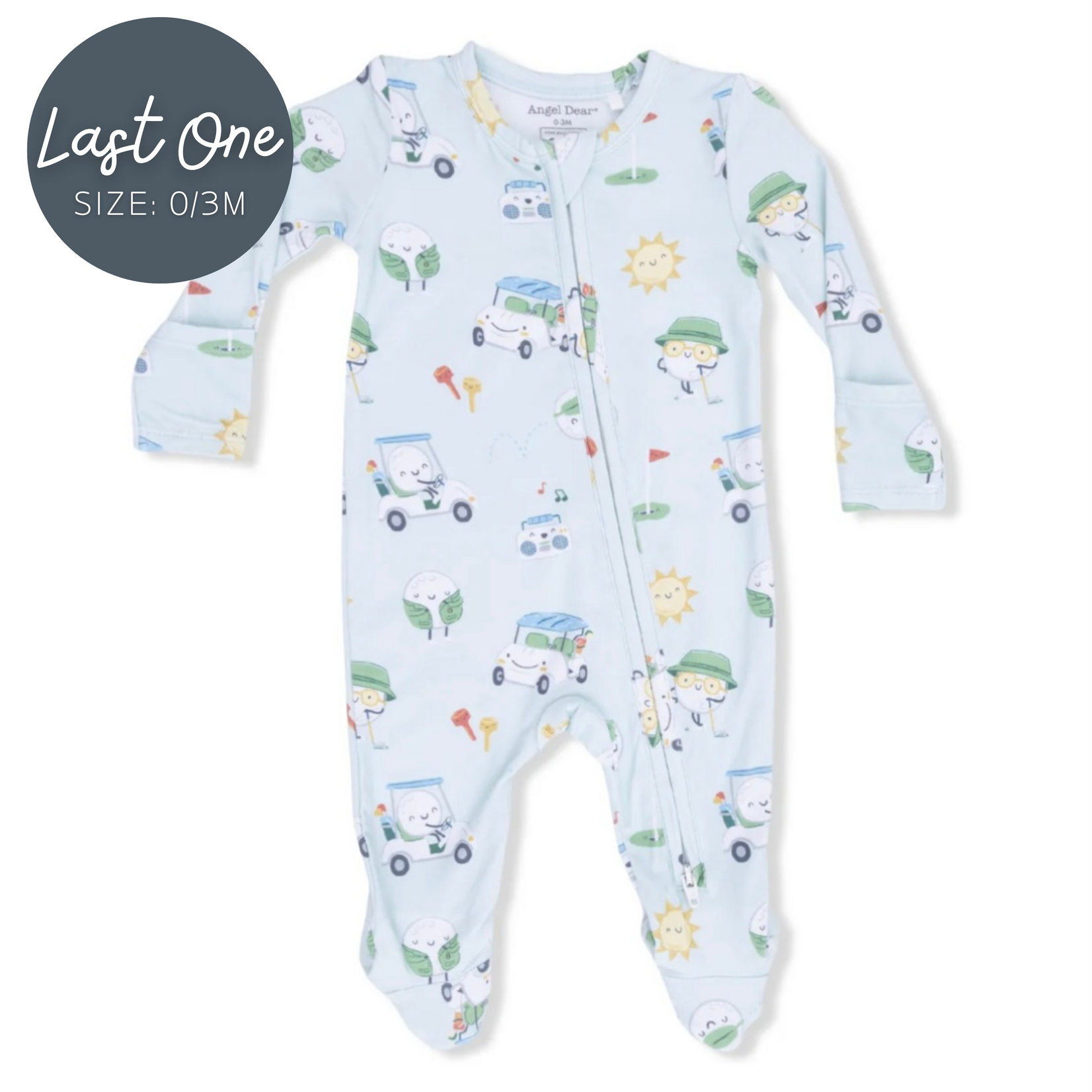 Angel Dear Angel Dear - Golf Pros 2 -Way  Zipper Footie