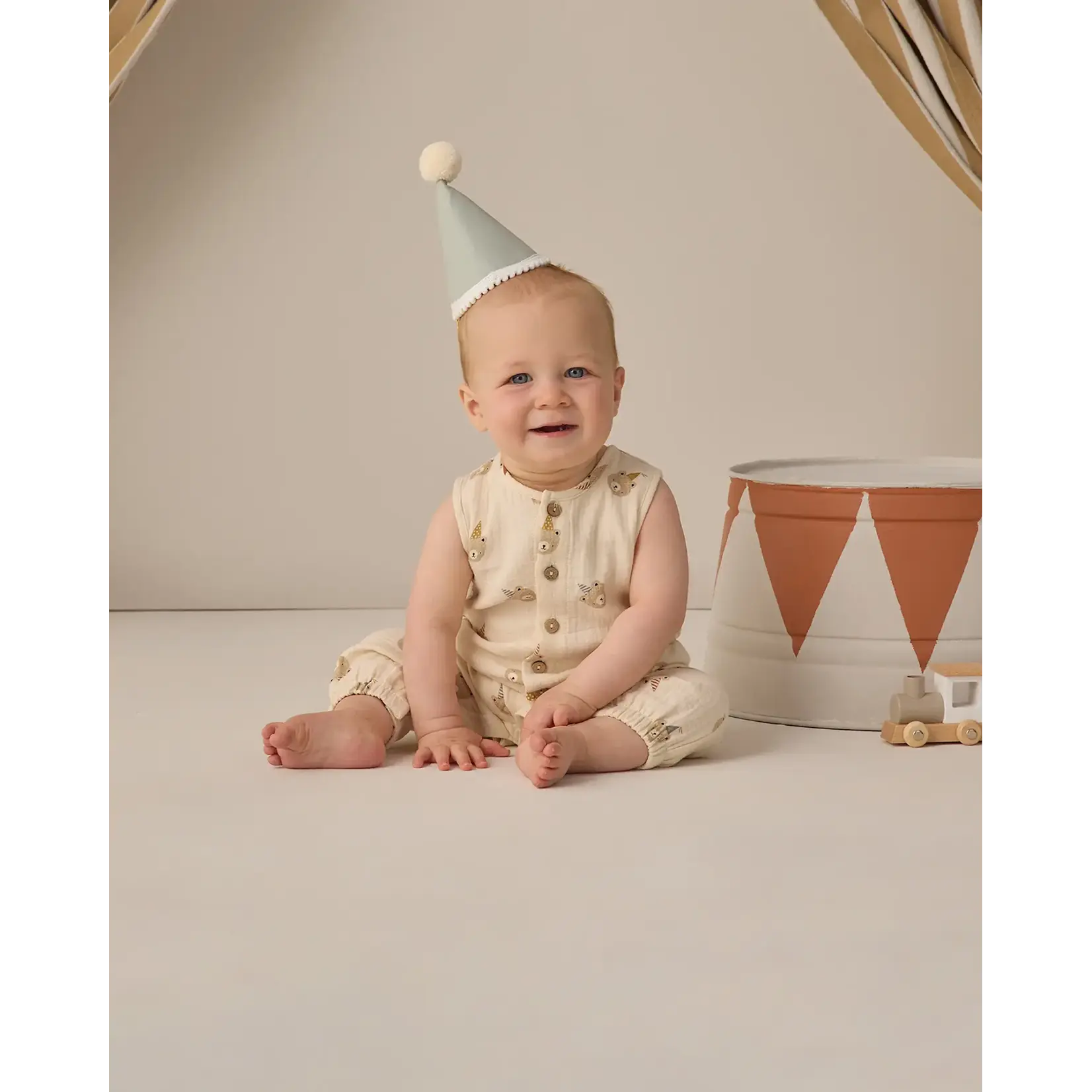 Quincy Mae Quincy Mae - Party Bears Woven Jumpsuit