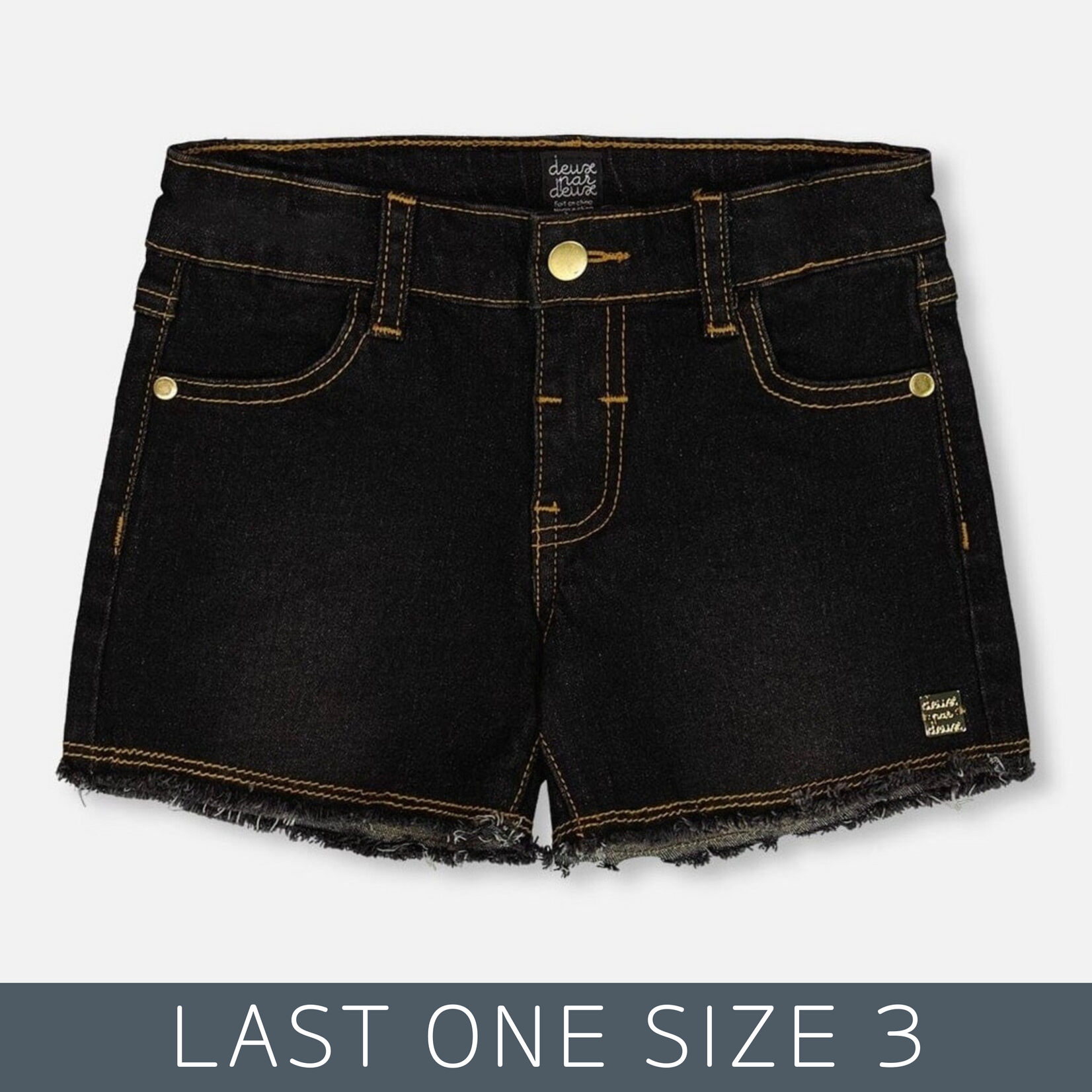 Deux Par Deux Deux Par Deux - Embroidered Jean Short