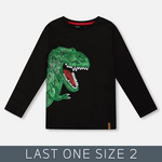 Deux Par Deux Deux Par Deux - Organic Dinosaur L/S T-Shirt