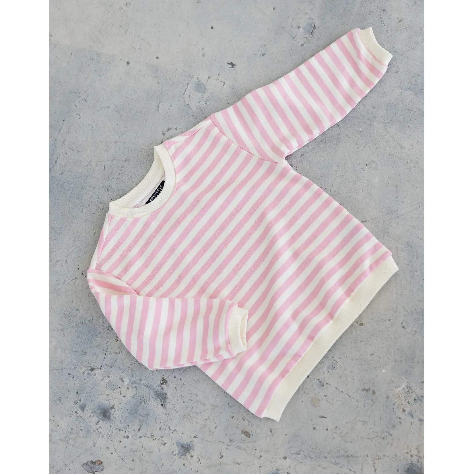 Brunette The Label Brunette The Label - Striped Core Crew