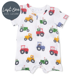 Angel Dear Angel Dear - Tractor Friends Henley Romper