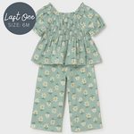 Mayoral Mayoral -Printed Blouse & Pant Set (1513)