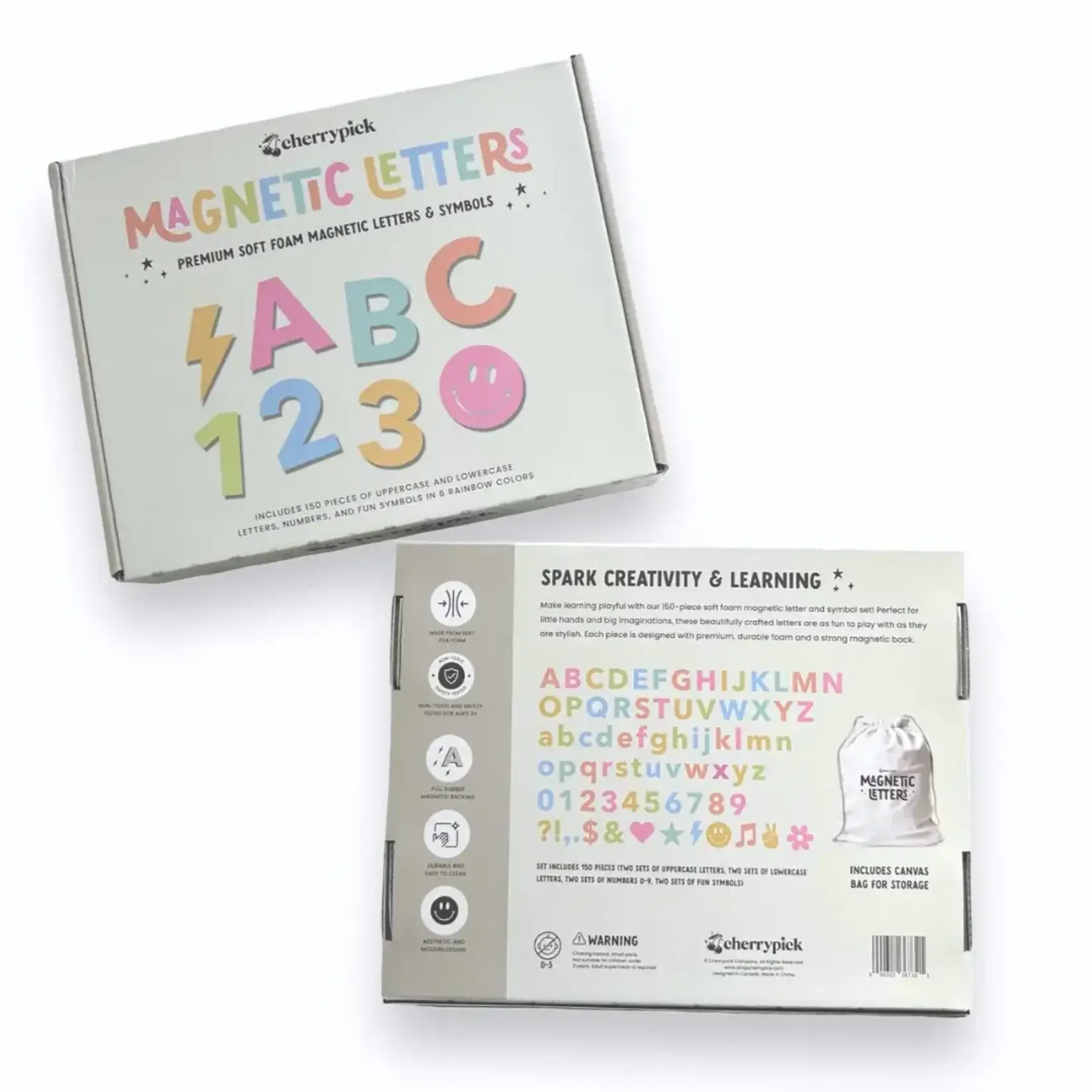 Cherrypick Cherrypick - Soft Foam Magnetic Letters & Symbols 150pc Set (PRE-ORDER)