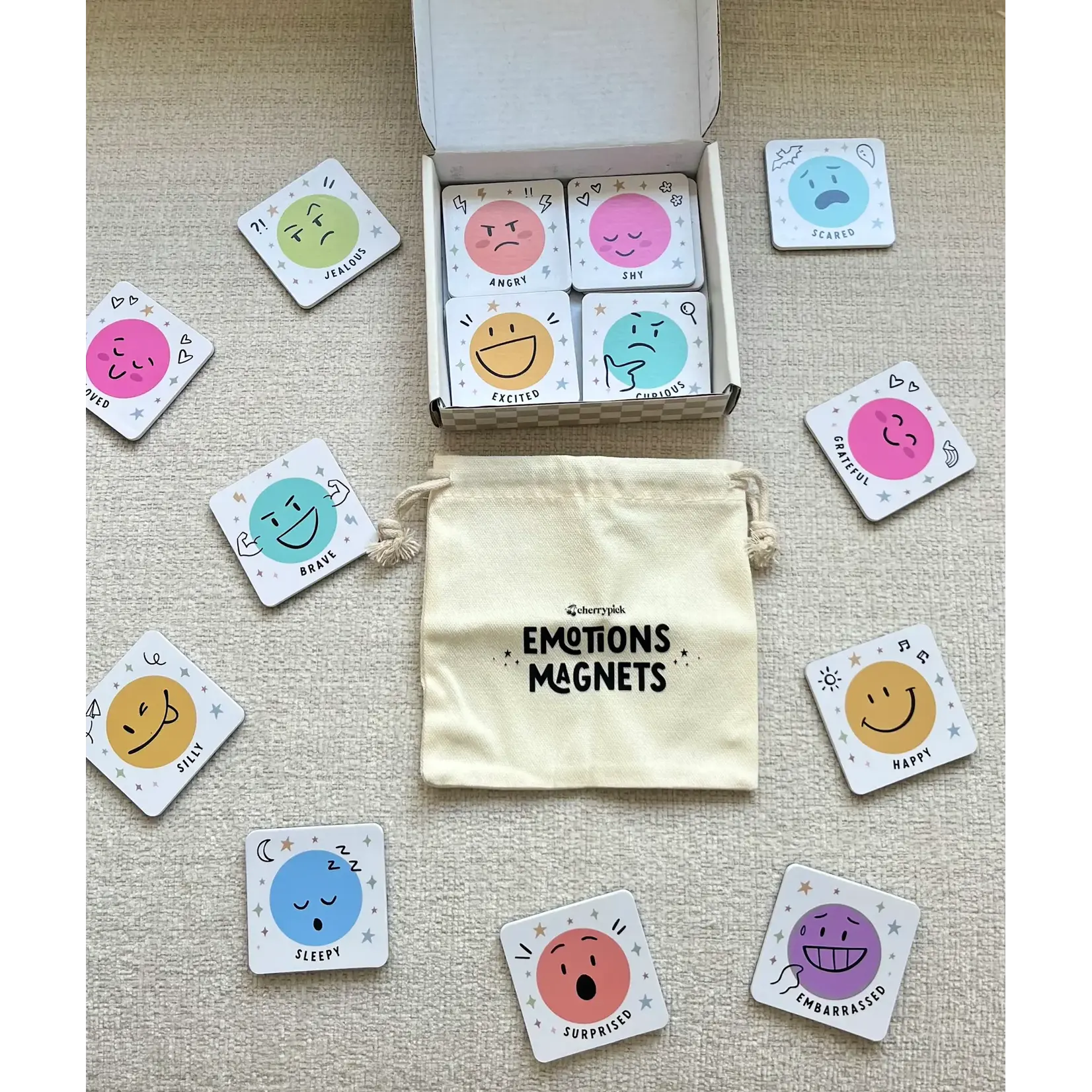 Cherrypick Cherrypick - Emotions Magnets - Soft Foam Magnets (20pc set) [PRE-ORDER]
