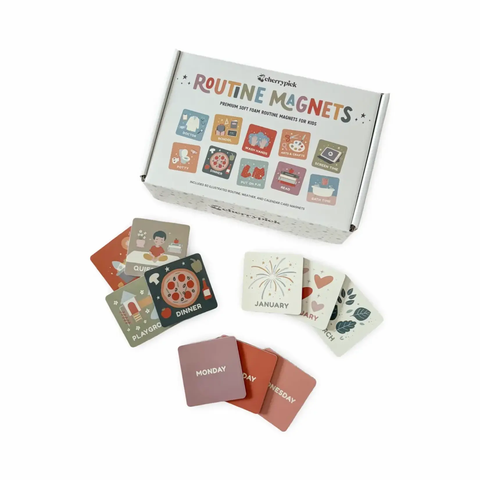 Cherrypick Cherrypick - Routine Magnets - Soft Foam Magnetic Set (60 Pc Set) [PRE-ORDER]