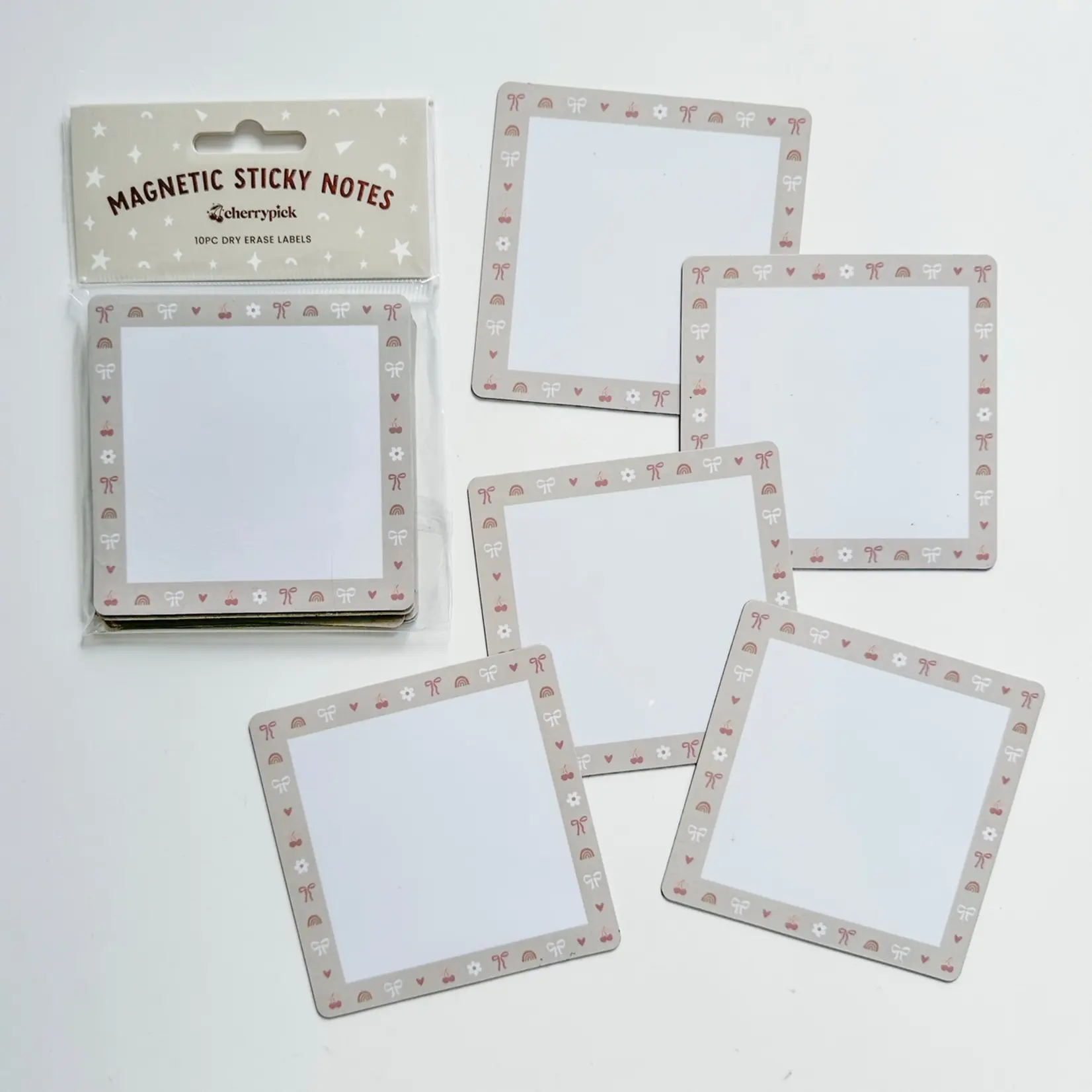 Cherrypick Cherrypick - Magnetic Sticky Notes (10pc Dry Erase Labels) [PRE-ORDER]