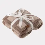 Pip + Phee Pip + Phee - Brown  Check Plush Blanket