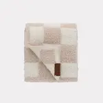Pip + Phee Pip + Phee - Sand  Check Plush Blanket