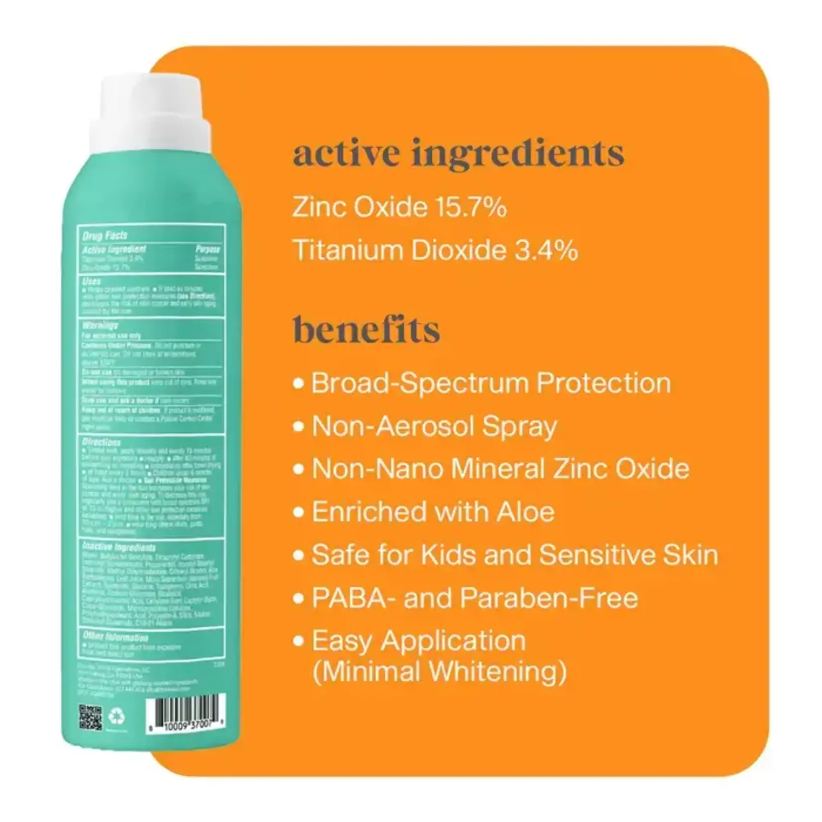 Thinkbaby Think Kids - Clear Zinc Sunscreen Spray SPF 50