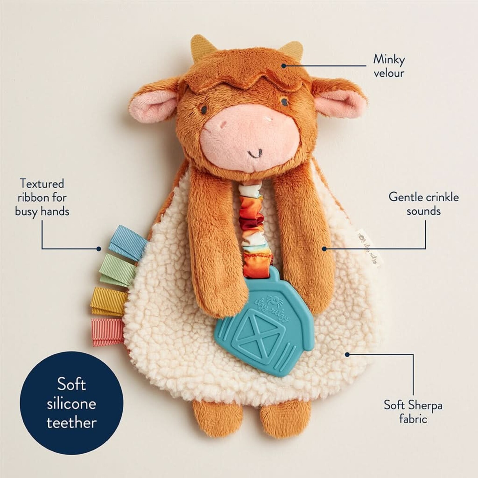 Itzy Ritzy Itzy Ritzy - Itzy Friends Lovey Plush Wyatt The Highland Cow