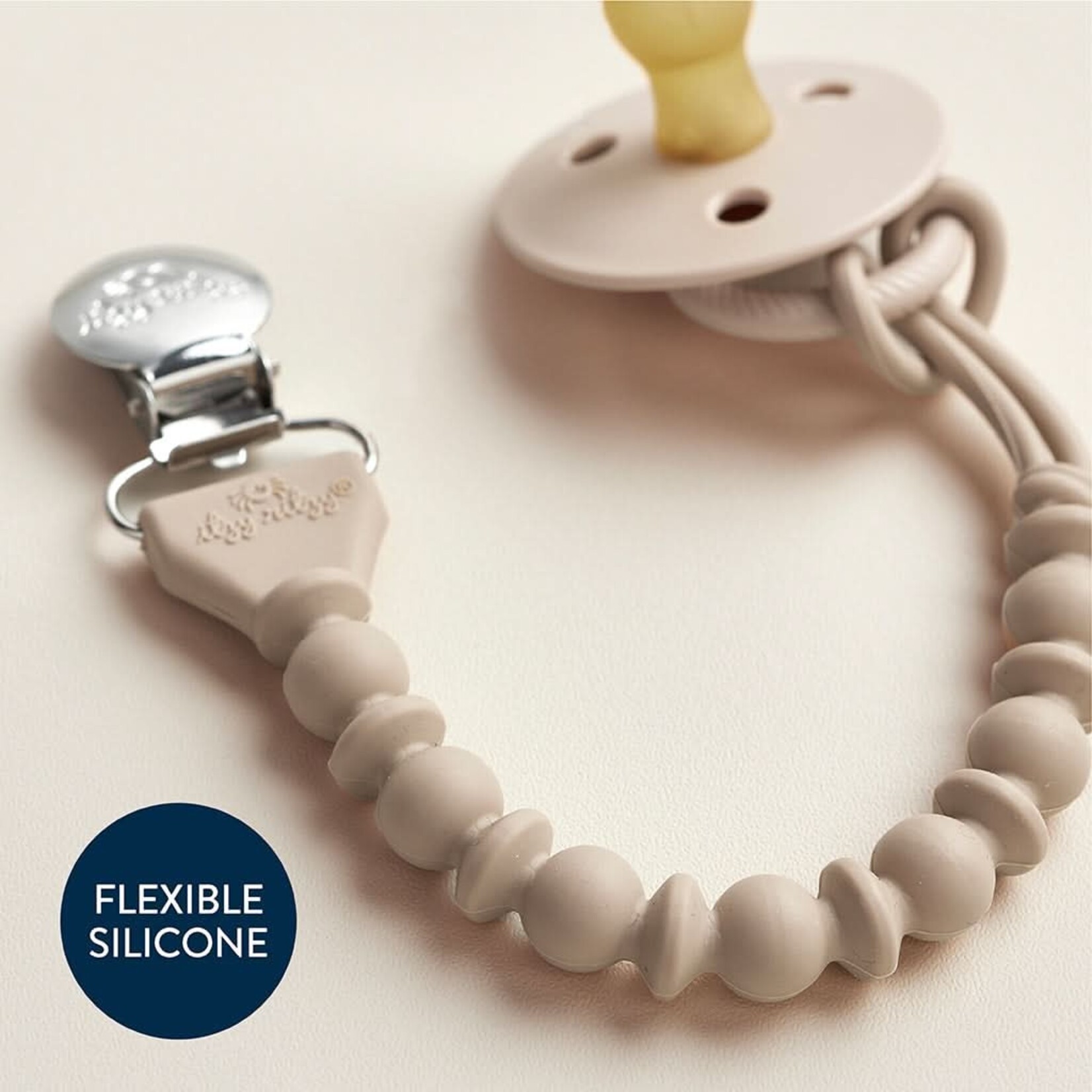 Itzy Ritzy Itzy Ritzy - Sweetie Strap Silicone One -Piece Pacifier Clips
