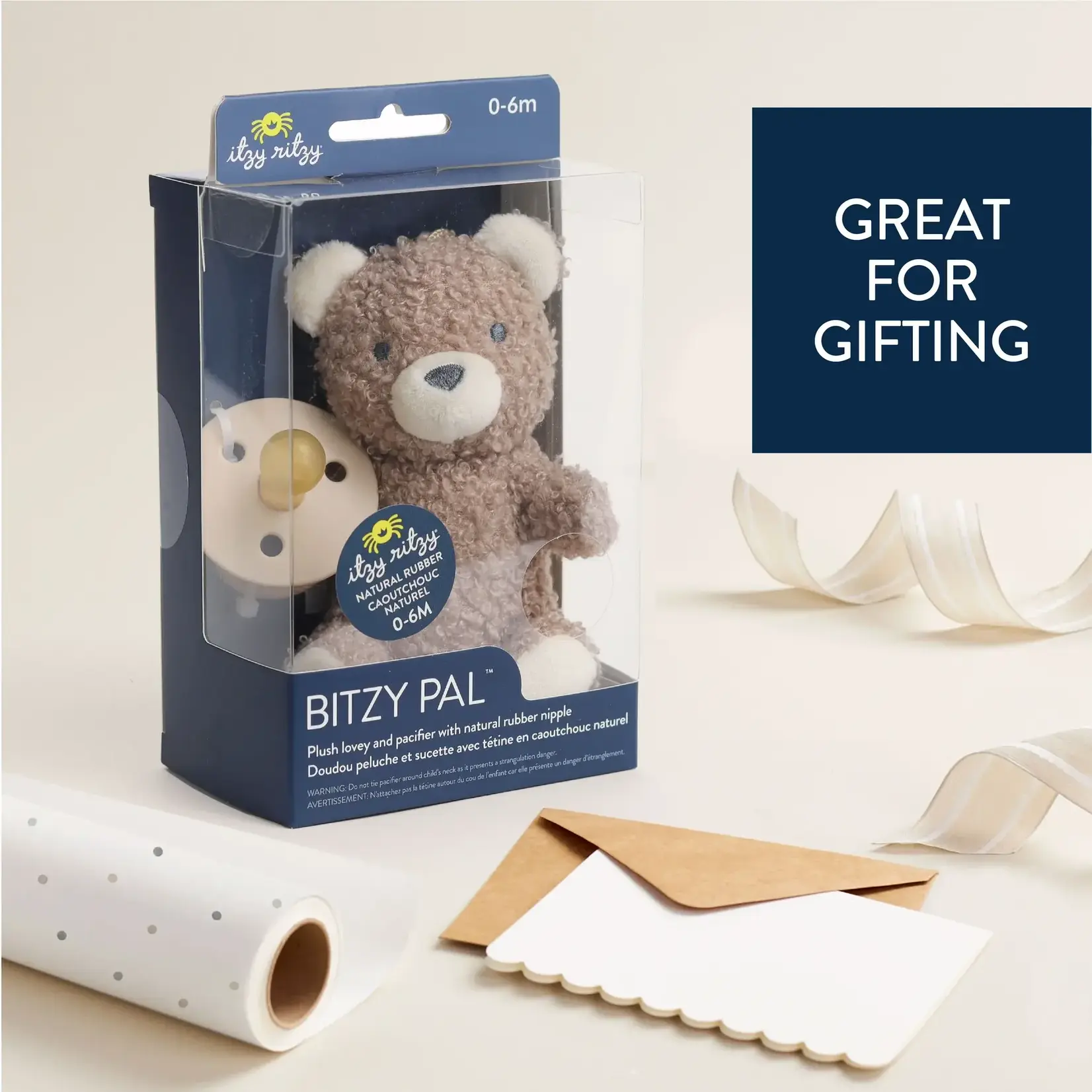 Itzy Ritzy Itzy Ritzy - Ritzy Pal Rubber Pacifier & Plush