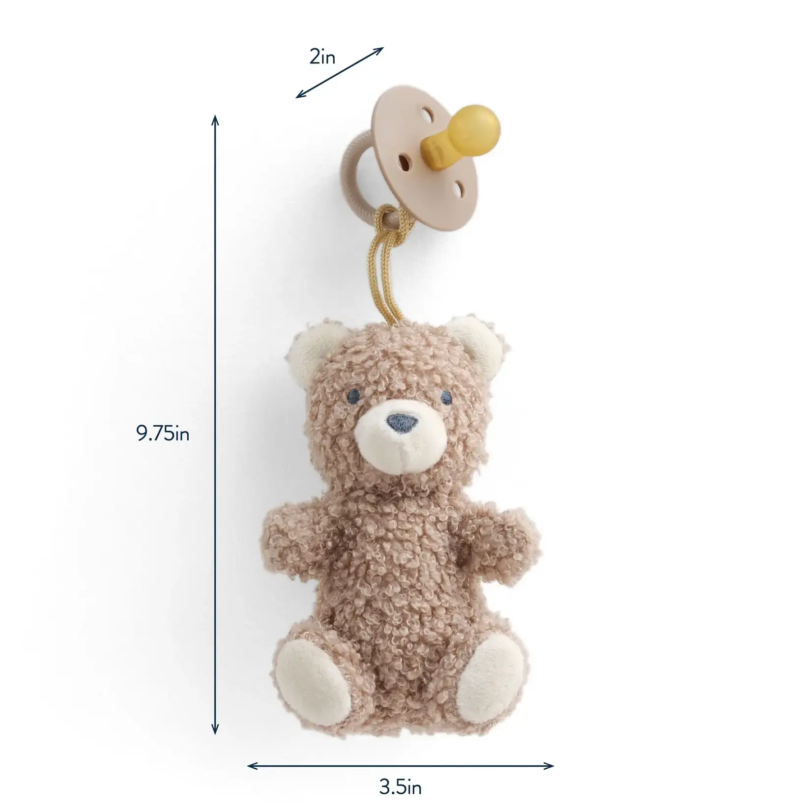 Itzy Ritzy Itzy Ritzy - Ritzy Pal Rubber Pacifier & Plush