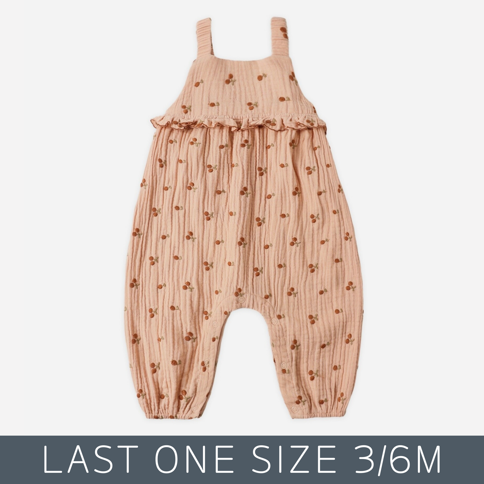 Rylee + Cru Rylee + Cru - Kinsley Jumpsuit Cherry Embroidery