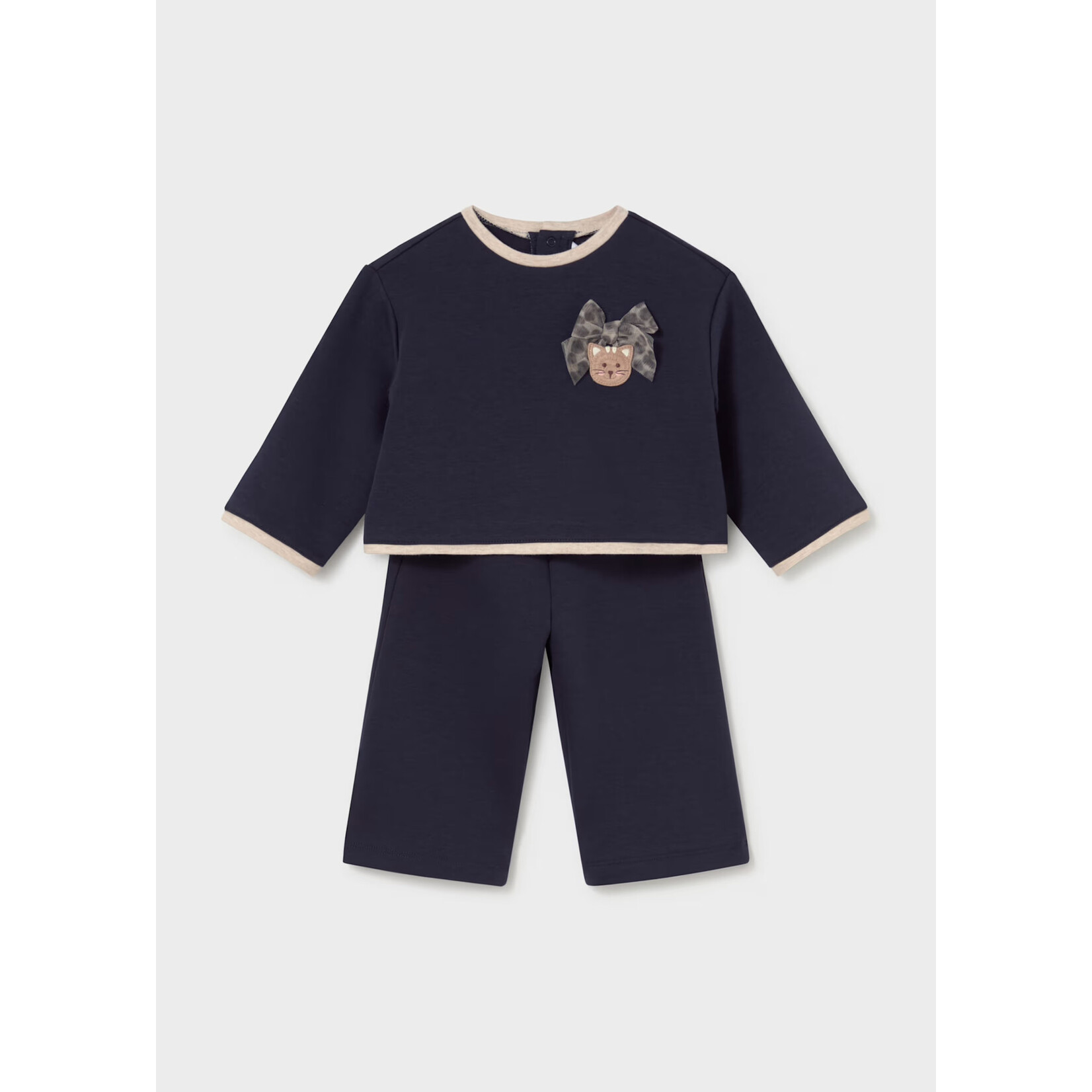 Mayoral Mayoral - Embroidered Sweater + Pants Set (2558)