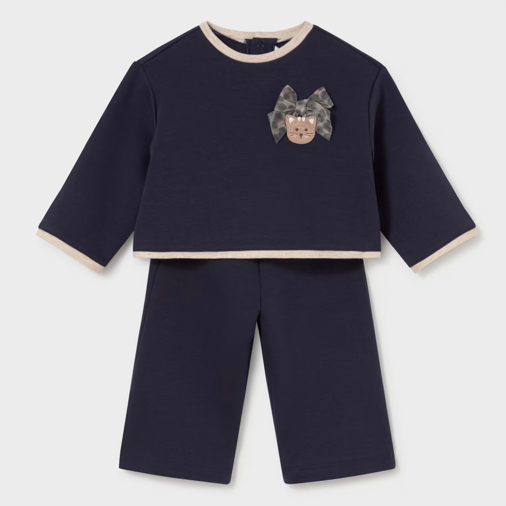 Mayoral Mayoral - Embroidered Sweater + Pants Set (2558)