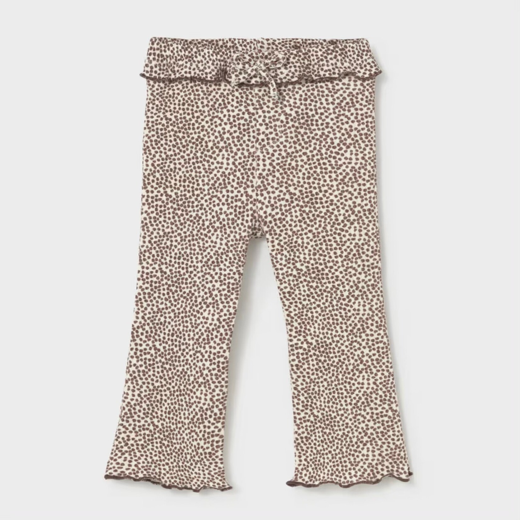 Mayoral Mayoral - Ribbed Flare  Ruffle Leggings (2709)