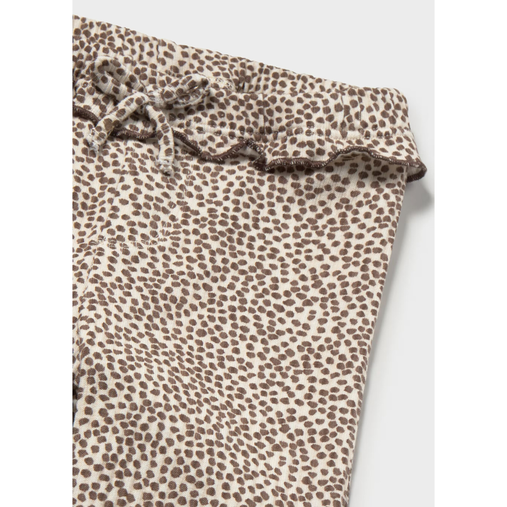 Mayoral Mayoral - Ribbed Flare  Ruffle Leggings (2709)