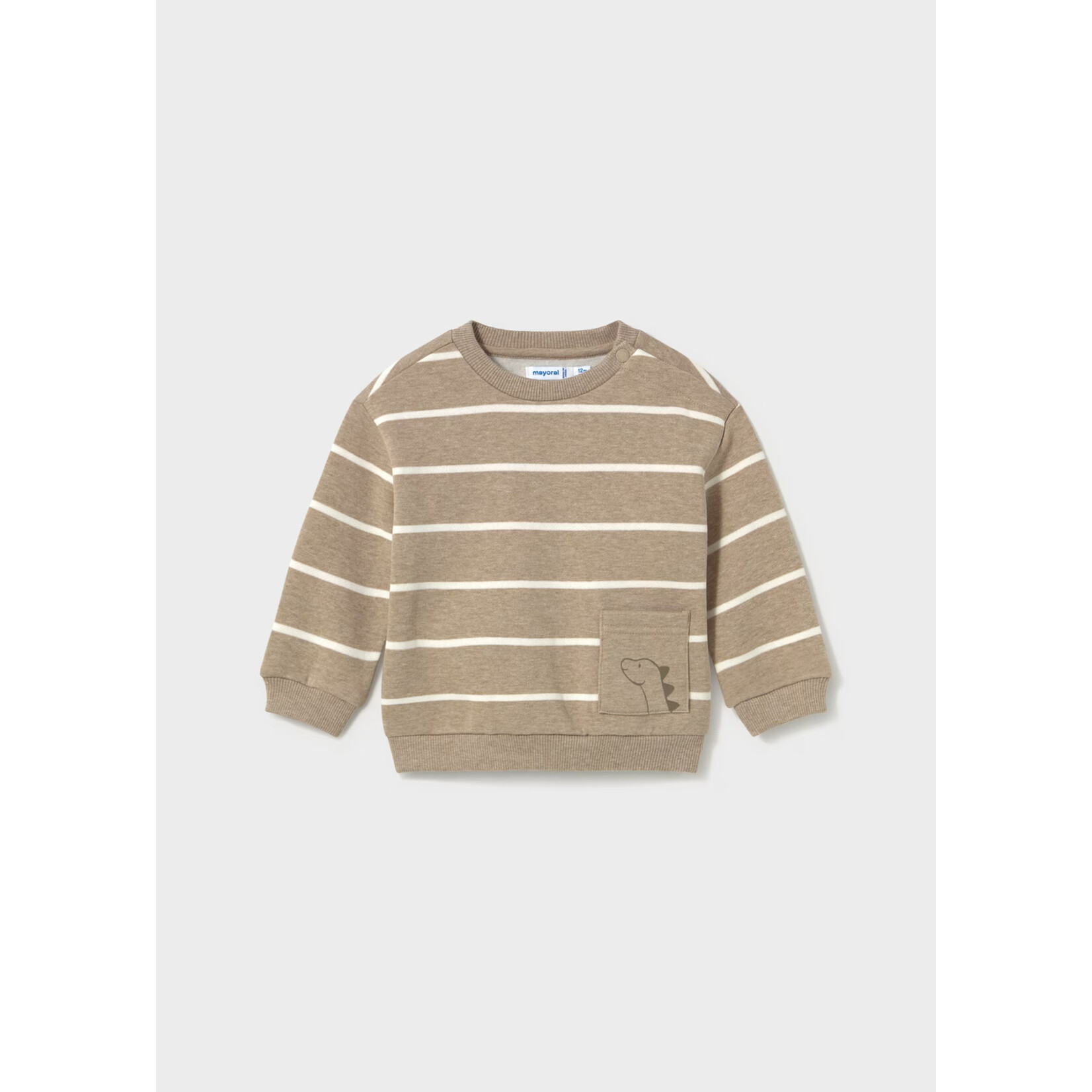 Mayoral Mayoral -  Animal Pocket  Striped Sweatshirt (2416)