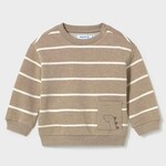 Mayoral Mayoral -  Animal Pocket  Striped Sweatshirt (2416)