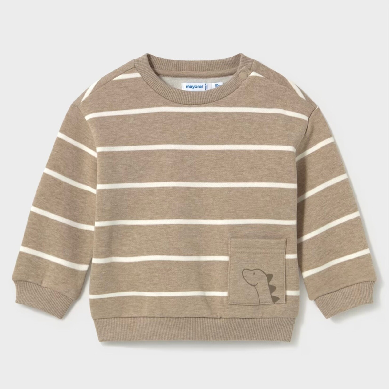 Mayoral Mayoral -  Animal Pocket  Striped Sweatshirt (2416)