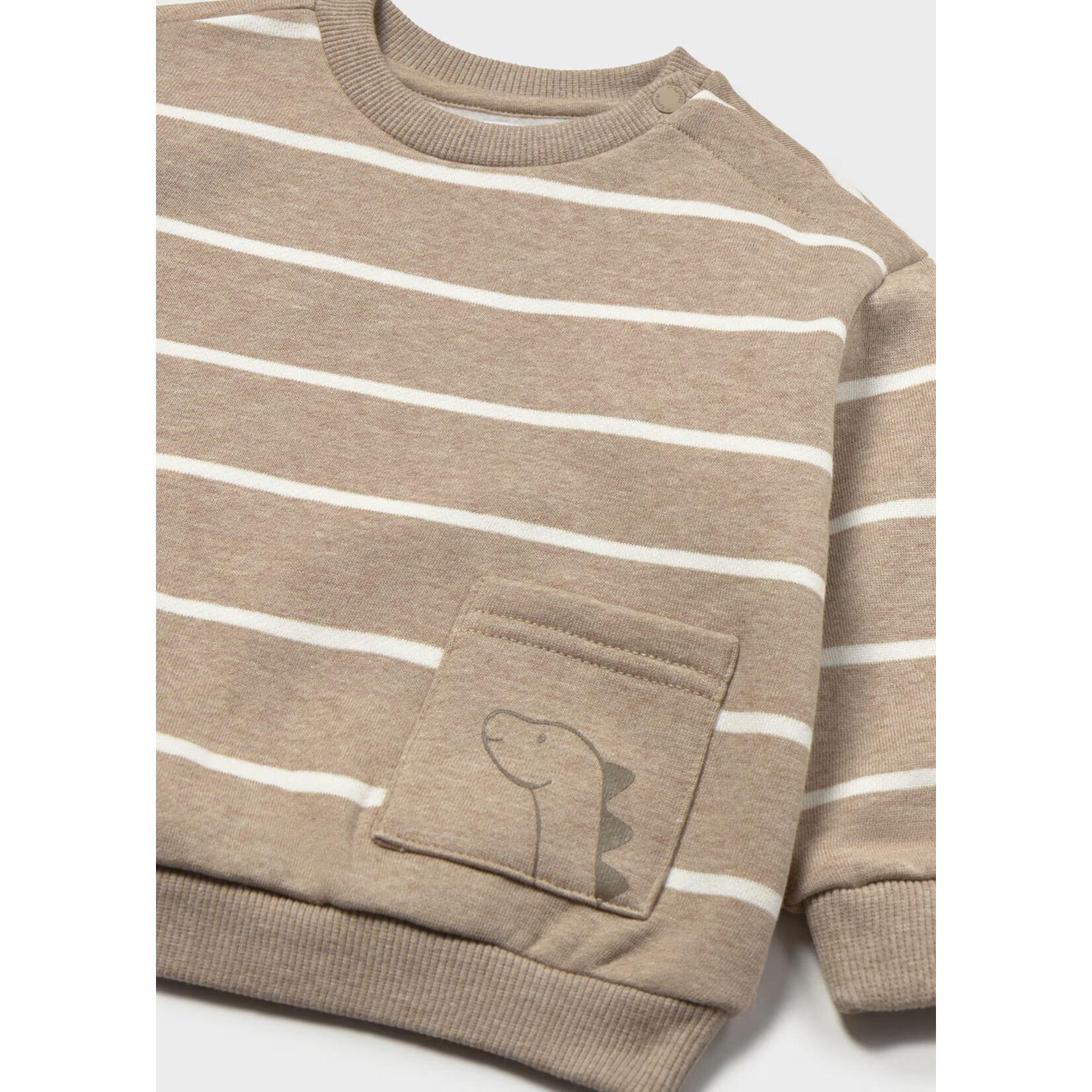 Mayoral Mayoral -  Animal Pocket  Striped Sweatshirt (2416)