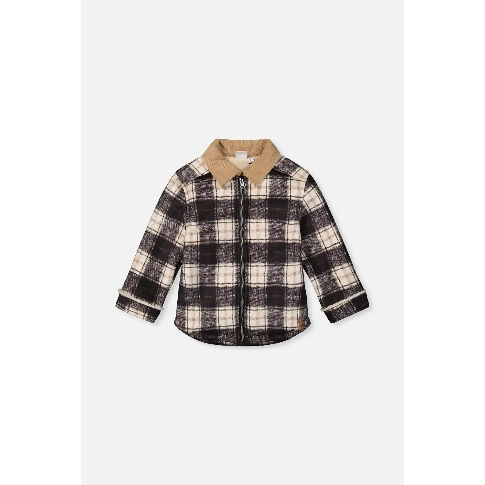 Deux Par Deux Deux Par Deux - Zipped Plaid Jacket