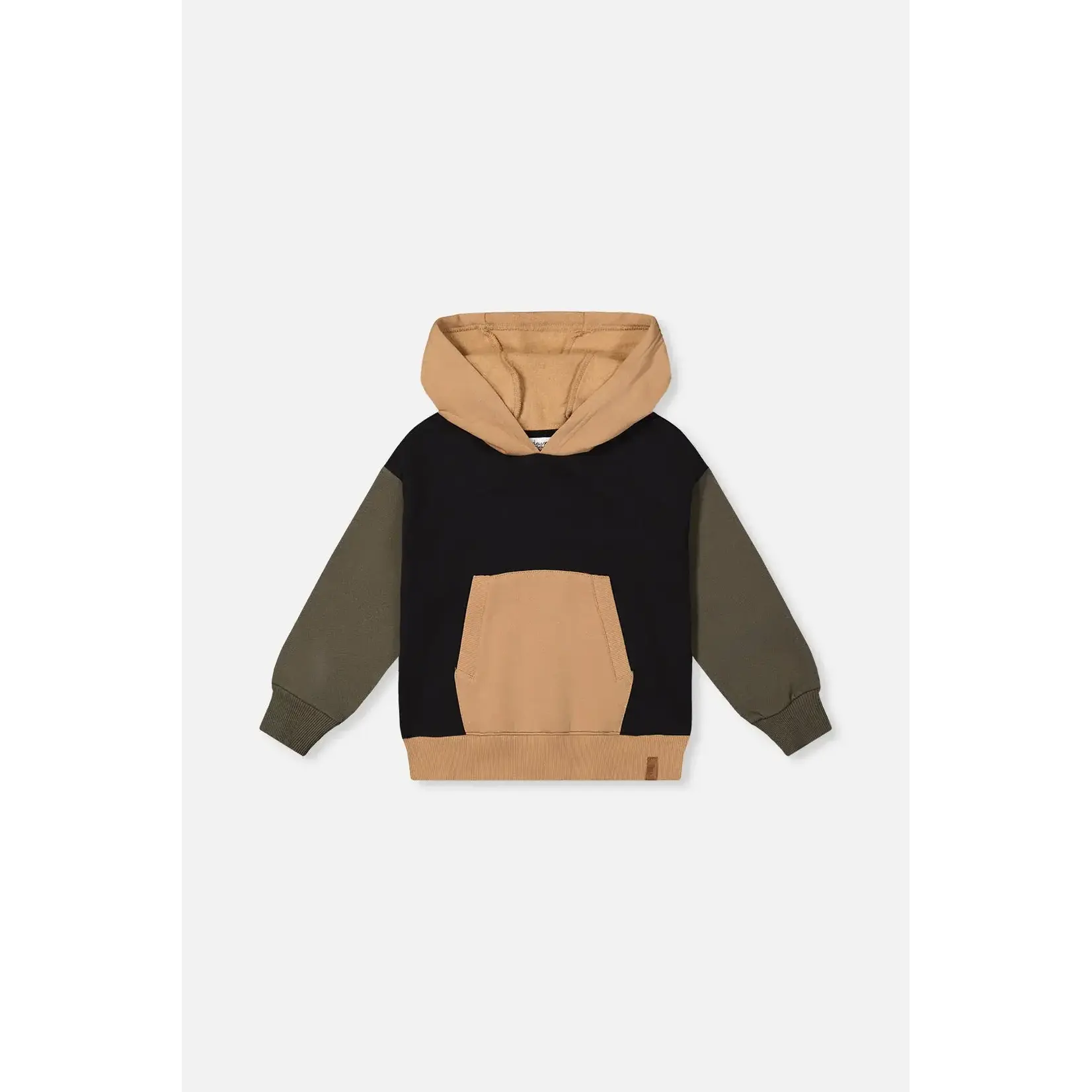 Deux Par Deux Deux Par Deux - Color Block Fleece Hoodie