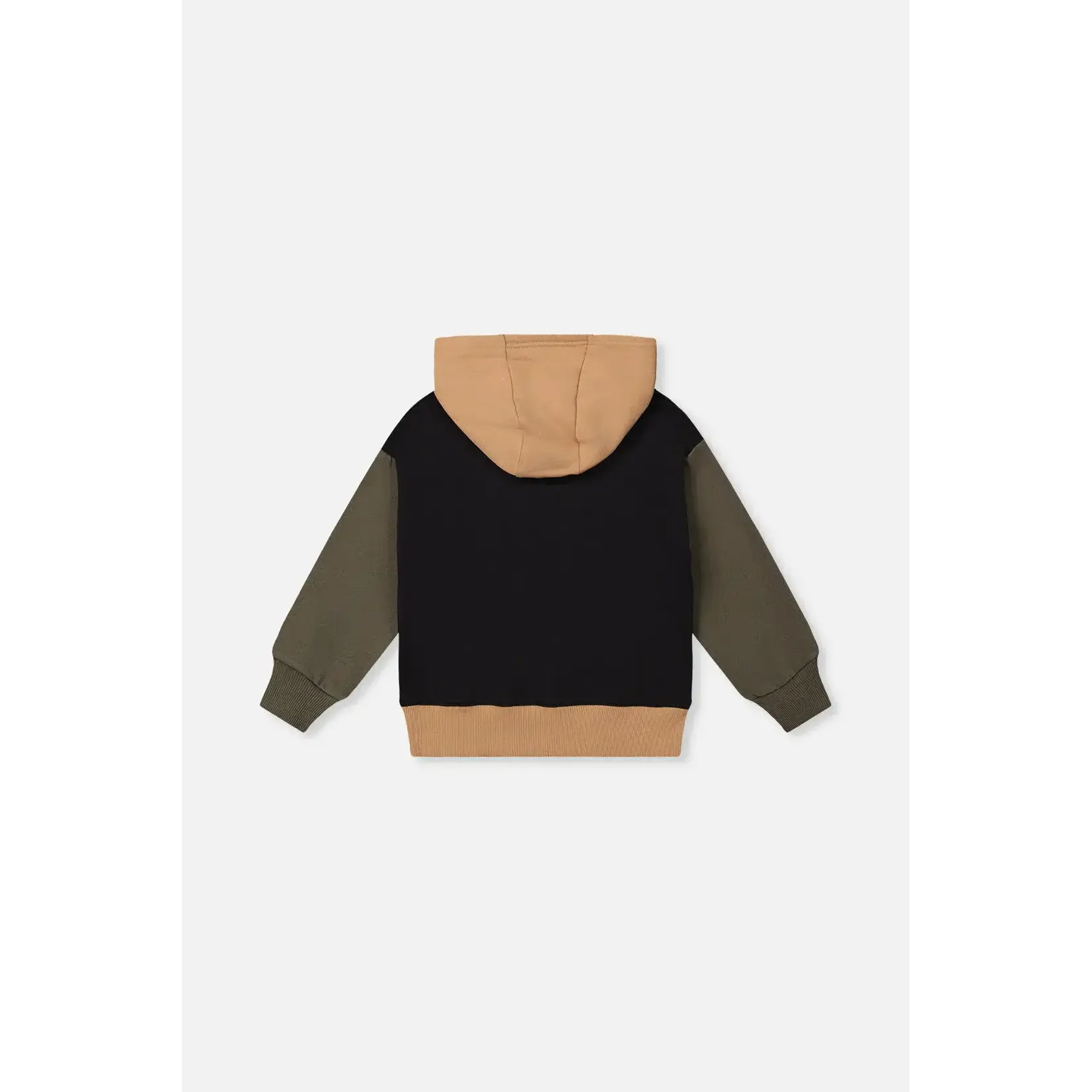 Deux Par Deux Deux Par Deux - Color Block Fleece Hoodie