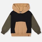 Deux Par Deux Deux Par Deux - Color Block Fleece Hoodie