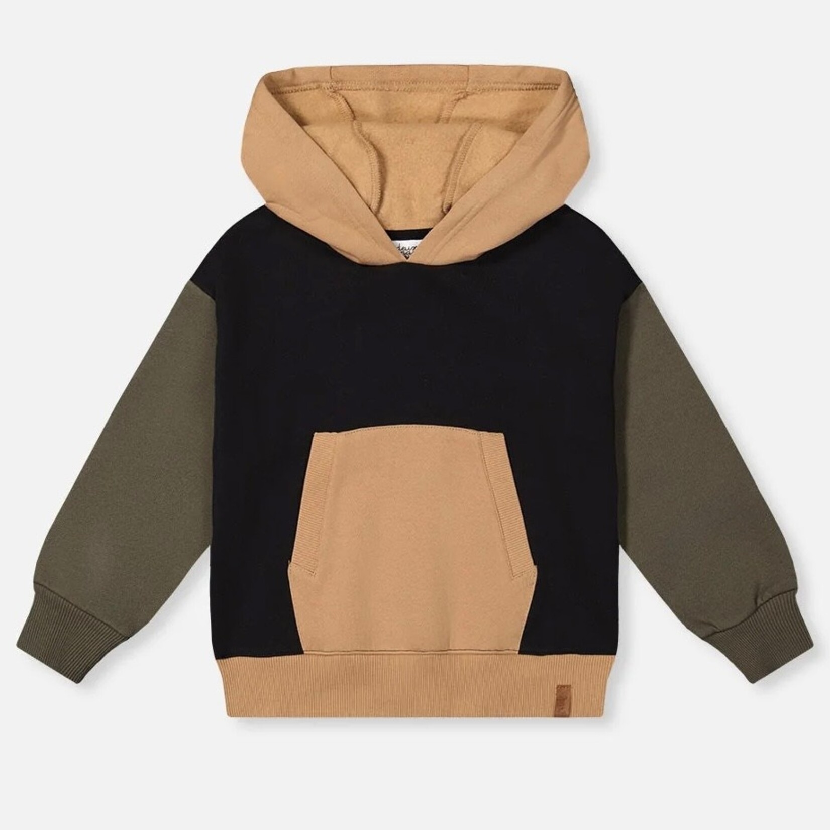 Deux Par Deux Deux Par Deux - Color Block Fleece Hoodie